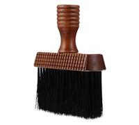 DIYEAH Brosse Nettoyante pour Cheveux Cassés Manche Bois Poils Doux Haute Densité Usage Salon Coiffure Barbier Outil Rasage Professionnel