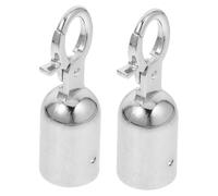 DIYEAH Butée d'Extrémité de Corde Terrasse Lot de 2 Embout Mousqueton en Acier Inoxydable Accessoires pour Escalier Balcon Colonne Crochet Solide