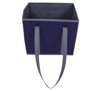 DIYEAH Cabas Réutilisable en Tissu Épais Grand Format Bleu Foncé avec Longues Anses, Paquet Fourre-Tout Pliable pour Courses, Rangement et Transport Confortable à L’épaule, Supermarché,