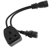 DIYEAH Câble Adaptateur à Noir Câble de Répartition Iec pour Alimentation UK Pins Compatible Ups et Systèmes Conception Durable et Sécurisée