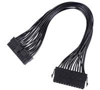 DIYEAH Câble d'alimentation ATX 24 Broches pour Carte Rallonge 30Cm 18Awg Connecteur -Femelle Composant Informatique Compatible Pc