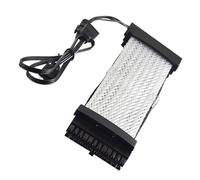 DIYEAH Câble d'alimentation de Synchronisation Argb 24 Broches Rallonge de Câble Gainé pour Pc Compatible Éclairage RGB Installation Personnalisée 5V 3 Broches Solide Noir