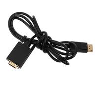 DIYEAH Câble de Conversion vers Vga 1,8m pour Moniteur | Installation sans Pilote, Transmission Stable du Signal, pour Ordinateur Portable ou Bureau, Noir Plastique