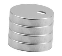 DIYEAH Cache-boulons Abattant WC en Acier Inoxydable Argenté à Vis Fixation Lot de 2 Paires, Capuchons Pratiques pour Pièces de Toilettes et Installation Lieux Publics