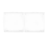 DIYEAH Cache de Protection Transparent pour Panneau D’interrupteur Type 86, Lot de 2 Pièces en Plastique Étanche, Protège Thermostat de Climatisation Centrale, Compatible Chauffage Eau,