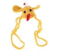 DIYEAH Cache-nez D'hiver Unisexe en Crochet Doux et Chaud, Chauffe-nez Jaune Petit Poussin, Protection le Vent pour Ski, Course et Activités de Plein Air, Accessoire Hivernal Festif