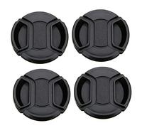 DIYEAH Cache-Objectif de Protection pour Appareil Photo 52mm, Lot de 4 Pièces en Plastique Robuste, Étanche et Anti-poussière, Accessoires Photo Universels pour Photographes Amateurs,