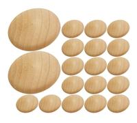 DIYEAH Cache-Vis en Bois pour Trous de Meubles 100 Pièces, Bouchons Décoratifs Réutilisables, Accessoires pour Montage sur Escaliers et Armoires, Taille 30 X 25 MM