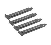 DIYEAH Caches Ventilés Pci en Acier Inoxydable 20 Pièces pour Boîtier Pc, Protection Anti-poussière, Plaques D'obturation Fines Noires, Compatible Tours Standard et Grand Format