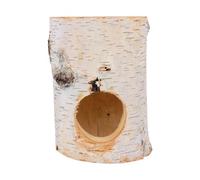 DIYEAH Cachette pour Hamster Bois Naturel Tronc Arbre Tunnel pour Rongeurs Petits Animaux Enclos Intérieur Cabane Cochon