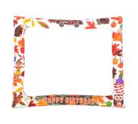 DIYEAH Cadre Photo Gonflable 75X65 CM en PVC Résistant Accessoire Photo Automnal pour Photomaton Décoration Festive Intérieure et Extérieure pour Fêtes