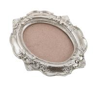 DIYEAH Cadre Photo Mural Vintage 3D Argenté Fixation Triangulaire, Décoration Murale Créative pour Mur de Photos, Support Multi-Photos pour Intérieur Maison, Style Ancien Élégant, Cadre