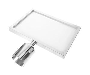 DIYEAH Cadre Utiliser Double en Support Face de Panneau Acier de Inoxydable Argenté, Porte-panneau Facile à Gain de Temps et Installations Sanitaires et Instructions