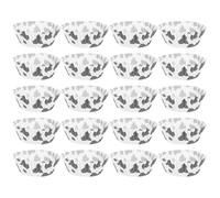 DIYEAH Caissettes à Cupcakes en Papier Anti-huile 200 Pièces Motif Vache, Gobelets Jetables en Carton, Moules Pâtisserie pour Fête Anniversaire et Boulangerie