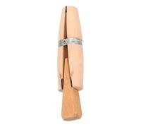 DIYEAH Cale Annulaire en Bois Marron pour Professionnels et Novices, Outil Fabrication de Bijoux, Petite Pince Portable Prise Sécurisée, pour Bagues en Sortie Travail