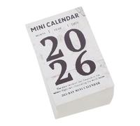 DIYEAH Calendrier de Bureau 2026 Minimaliste 365 Jours à Détacher, Mini Agenda Papier Épais pour Planification Quotidienne, Organisation Travail Maison, Fournitures Bureau Esthétique