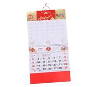 DIYEAH Calendrier Mural Chinois Calendrier à Suspendre Année Serpent avec Espace pour Objectifs et Événements Décoration Vintage pour Maison et Bureau