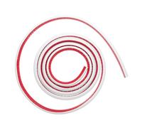 DIYEAH Calfeutrage PVC Flexible Auto Adhésive Moulure Quart de Rond Résistante à Lhumidité pour Sol Escaliers Mètres Blanche