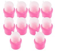 DIYEAH Capsules de Dissolvant pour Vernis Gel UV en Silicone, 20 Pièces, Capuchons de Trempage Réutilisables pour Manucure et Pédicure, Outil de Dissolution pour Colle à Ongles et Vernis