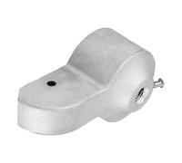 DIYEAH Capuchon Métallique Accessoire Robuste en Aluminium Argenté Facile à Installer Réglage d'angle pour Mât de Drapeau pour Drapeaux D'extérieur