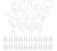 DIYEAH Capuchons de Panier de Lave- Transparente 200 Pcs Accessoires Cuisine Embouts Ronds Couvercle de Pointe de Lave- Remplaçable