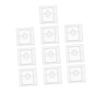 DIYEAH Capuchons De Touche Transparents pour Clavier Mécanique, Ensemble De 10 Pièces, Légère en Plastique, Utilisation Polyvalente pour Joueurs Et Professionnels, Finition R4 Blanche