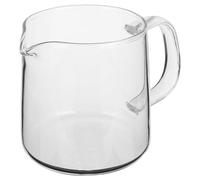 DIYEAH Carafe à Café en Verre Borosilicate 400 Ml Récipient à Café Transparent Résistant à la Chaleur Cafetière à Filtre Manuelle pour Infusion Froide et Chaude Maison et Bureau