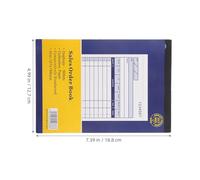 DIYEAH Carnet de Commandes en 2 Parties 5 Exemplaires par Pack Carnet de Factures et Reçus pour Petites Entreprises Registre de Suivi des Commandes Bloc-Notes Anti-Traversée D’Encre
