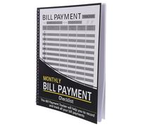 DIYEAH Carnet De Comptabilité À Couverture Rigide Organisateur De Factures Suivi Des Dépenses Mensuelles Carnet Financier Calendrier Des Factures Livre De Comptes