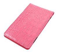 DIYEAH Carnet de Score de Golf en Cuir PU Effet Peau de Reptile Rose, Protège-Cartes de Score Portable, Matériel de Pointage Léger et Résistant, Accessoire pour Parties et Compétitions