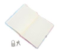 DIYEAH Carnet de Voyage Peluche de Chat avec Cadenas et Clés Fuzzy pour École et Bureau Fournitures de Journalisation Amusantes