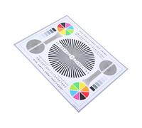 DIYEAH Carte D’étalonnage des Couleurs et Mire de Test D'alignement des Lentilles pour Caméras de Vidéosurveillance, Outil Professionnel 40x30 Cm Non Adhésif, Usage Intérieur