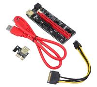 DIYEAH Carte Graphique Pci-E Externe pour Ordinateur Portable Rallonge GPU 1X à 16X Adaptateur d'Extension Accessoire Informatique Amélioration des Graphismes Facile Noir