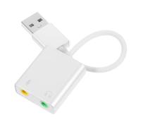 DIYEAH Carte Son Carte Mixeur De Podcast Adaptateur De Prise Casque Équipement De Studio D'Enregistrement Carte Son Mixeur Séparateur Micro Et Casque Adaptateur Son USB Câble Audio