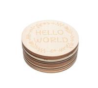 DIYEAH Cartes de Croissance en Bois pour -né 14 Pièces, Accessoires Photo Mensuels pour Bébé, Cartes Commémoratives Bébé pour Photos Souvenirs et Suivi du Développement