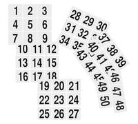 DIYEAH Cartes Numéro de Table Plastique Réutilisables Double Face pour Restaurant Mariage Numéros Clairs et Résistants pour Sièges et Événements