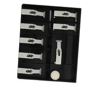 DIYEAH Cash Register Tray Organizer Compartments Plastic Coin Drawer With Non-slip Clips For Efficient Cash Management In Retail And Supermarkets