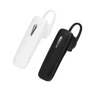 DIYEAH Casque sans Fil Voiture 2pcs, Écouteurs Uniques Légers Batterie Rechargeable 50mah, pour Appels et Écoute Musicale en Extérieur