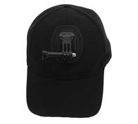 DIYEAH Casquette de Baseball avec Support de caméra et Boucle à dégagement Rapide - Chapeau Mains pour Filmer - Accessoire de Sport Compatible avec GoPro pour la Course à Pied et Le vélo en
