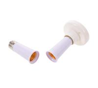 DIYEAH ceiling fan downrod couplers ceiling fan down rod, 2 rods, blanc, metal and plastic, E26/E27 bulb socket, reducing clutter and stable installation for downrod mount