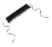 DIYEAH Ceinture Ceinture Élastique Extensible pour Femmes en Dentelle Noire Large avec Couverture des Hanches, pour Mariage et Association avec Jupes Vintage