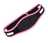 DIYEAH Ceinture de Lifting Visage en V pour Femme, Bandeau Amincissant Menton et Masséter, Masque Facial Fin Noir et Rose, Ajustable pour Double Menton, Soin Peau et Sommeil Paisible