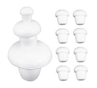 DIYEAH Champignons en Mousse pour Bricolage Non Peints 12 Pièces Garçon Et Filles Lot Blanc Modèles à Peindre Activités Créatives Garçon Et Filles Décoration De Table Fête Artistique Peinture Loisir