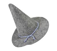 DIYEAH Chapeau Sorcier Gris Épouvantail Adulte Léger Résistant Aux Intempéries pour Costume Halloween Fête Cosplay