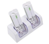 DIYEAH Chargeur de Station pour Manette de Jeu de Chargeurs et Batteries Rechargeables Blanc avec Emplacements Compatible avec Wii