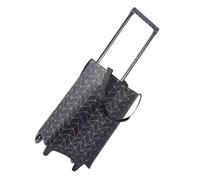 DIYEAH Chariot pour Imperméable Pliable et roulettes en Tissu Oxford Capacité Escalier, Léger Portable Paquet de Shopping Réutilisable Noir Courses et Activités en Extérieur