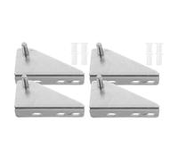 DIYEAH CharnièRe De Porte RéFrigéRateur En Inox 4 PièCes Avec Capuchon En Caoutchouc Accessoire De Remplacement Pour CongéLateur Installation Facile Et Silencieuse