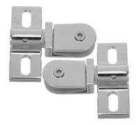 DIYEAH Charnière Pivotante Double Ouverture pour Porte Vitrée Alliage de Zinc, Kit 2 Pièces Vis et Manchons, Quincaillerie Salle de Bain Robuste et Compatible pour Remplacement