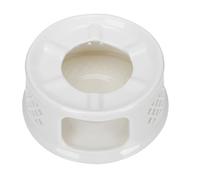 DIYEAH Chauffe-théière en Céramique Blanc Socle Multifonction, Support Chauffe-Pot pour Bougie, Réchaud à Thé Domestique Maison et Bureau, Porte-théière Décoratif Ajouré