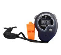 DIYEAH Chronomètre Électronique Professionnel Sifflet Intégré, Affichage Numérique Multifonction, Pile Bouton Incluse, Arbitres et Sport en Extérieur